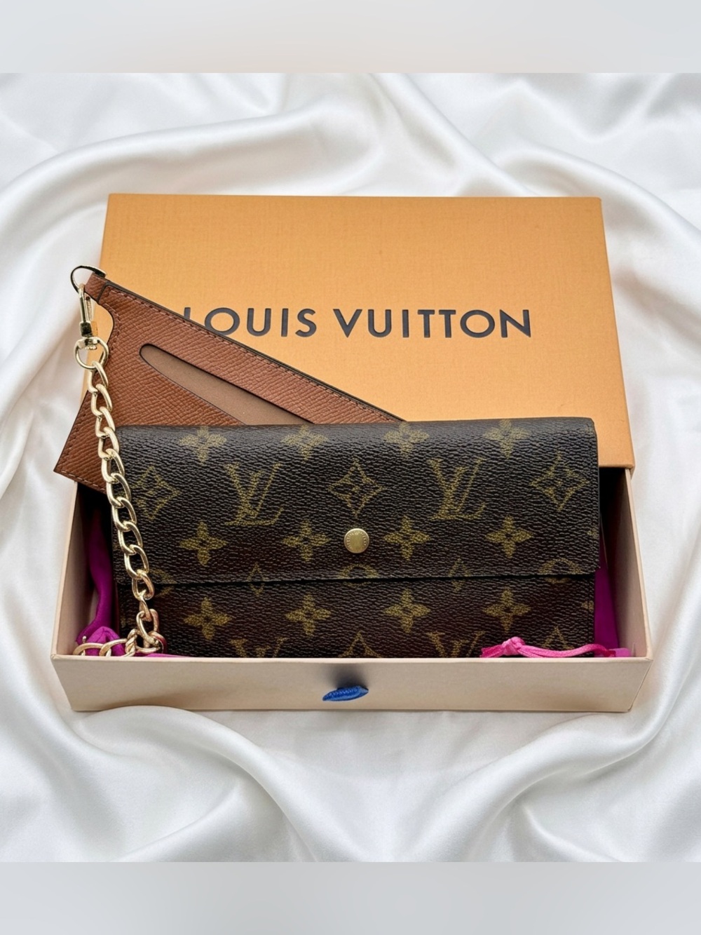 Louis Vuitton Porte Trésor International Monogram Long Wallet W/ LV box
